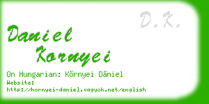 daniel kornyei business card