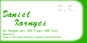 daniel kornyei business card